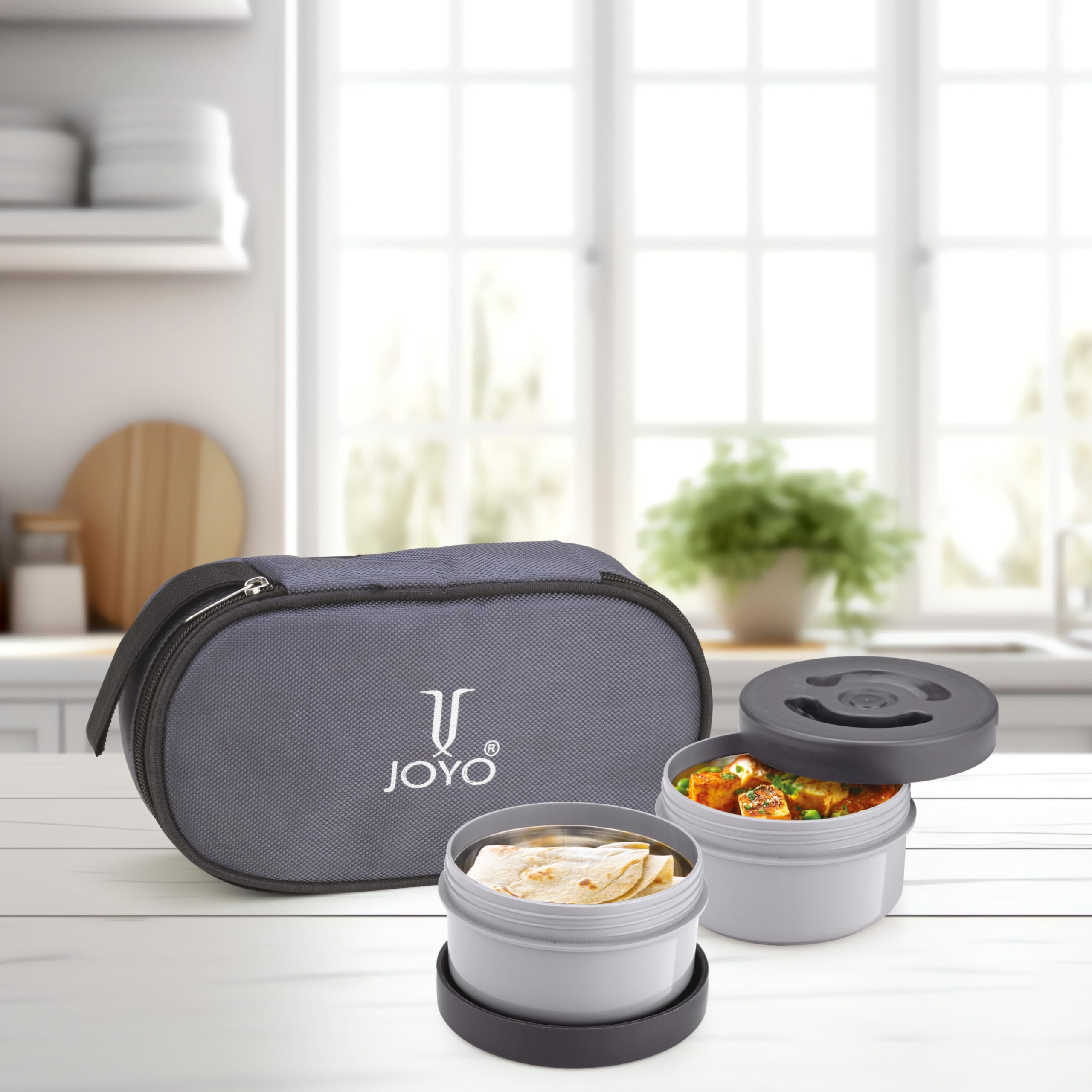 Buy JOYO Premier Stainless Steel Lunch Box with Zipper Pouch, Set